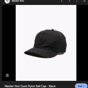 Maiden Noir Black Nylon 5 Panel
